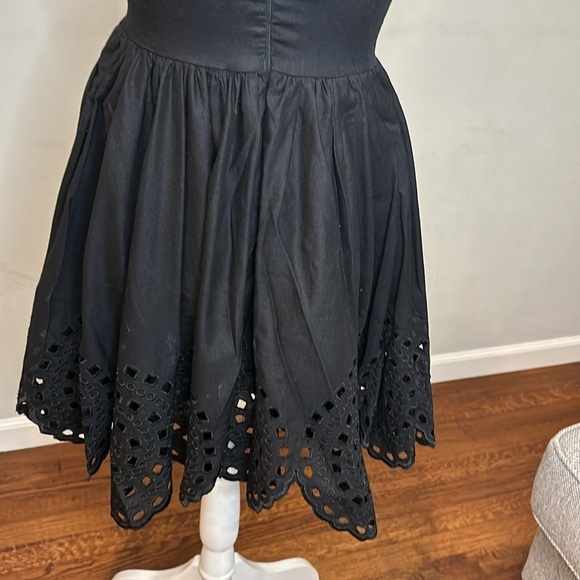 OLIVACEOUS Eyelet Cutout Fit & Flare Swing Dress -New With Tag - Picture 5 of 8